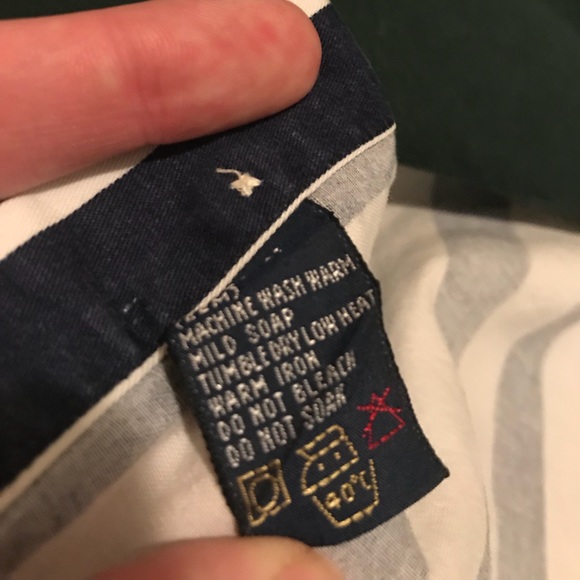 Vtg Tommy Hilfiger shirt Color blocking striped - Picture 6 of 7